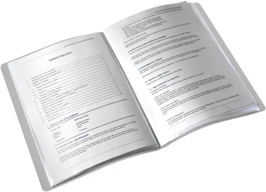 LEITZ Protège documents Style format A4 PP noir satin, - Protèges-documents & chevalets de table