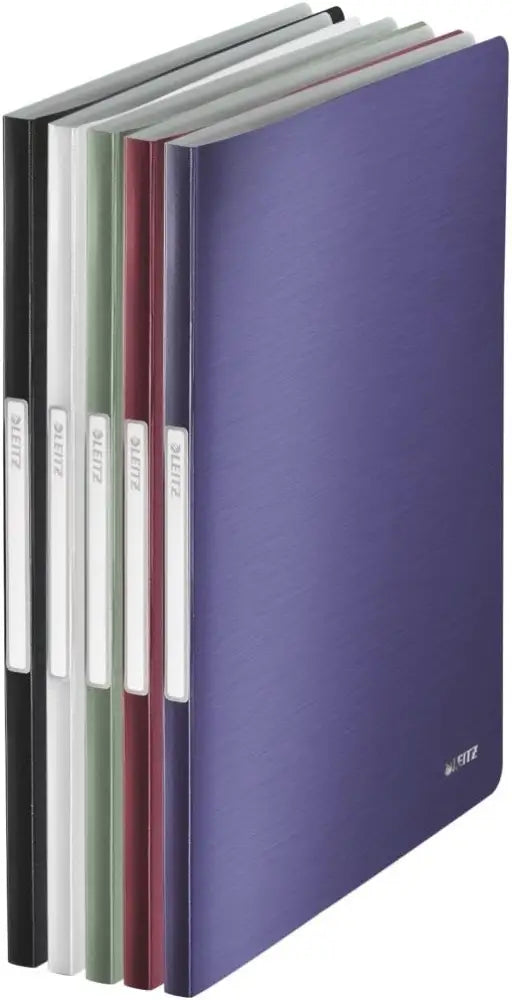 LEITZ Protège documents Style format A4 PP noir satin, - Protèges-documents & chevalets de table