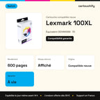 Lexmark 100XL Cartouche compatible équivalent à 0014N1069 · Switch : caractéristiques