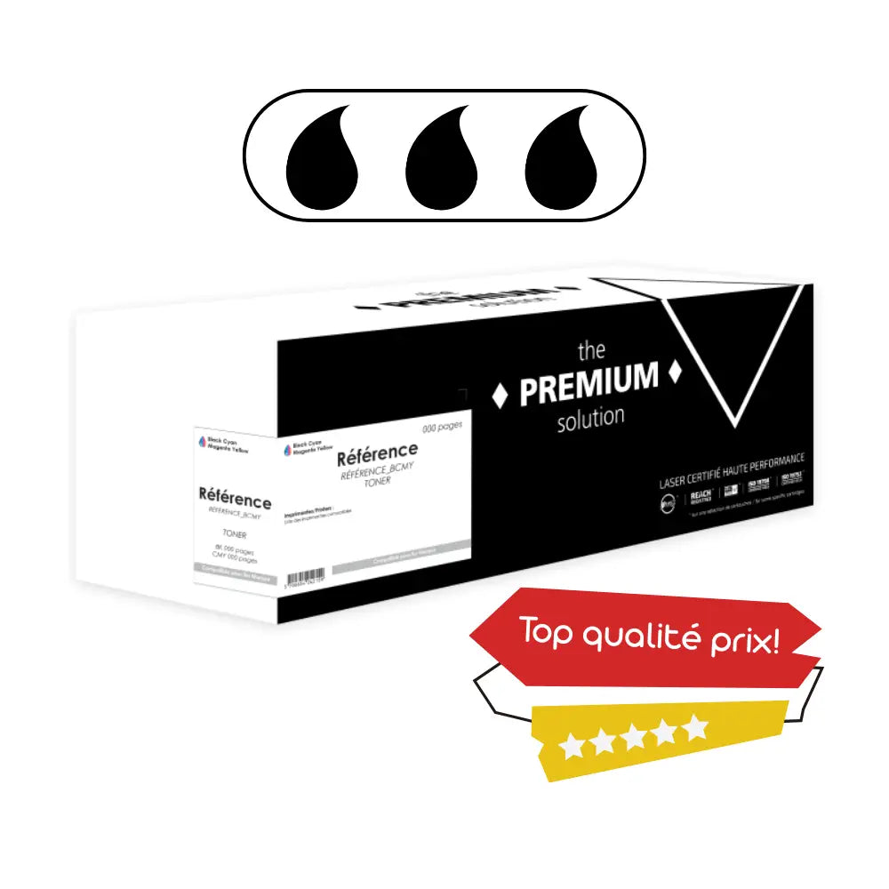 Cartouche laser compatible Brother TN-1050 Pack 3 Noir - Toner The Premium Solution
