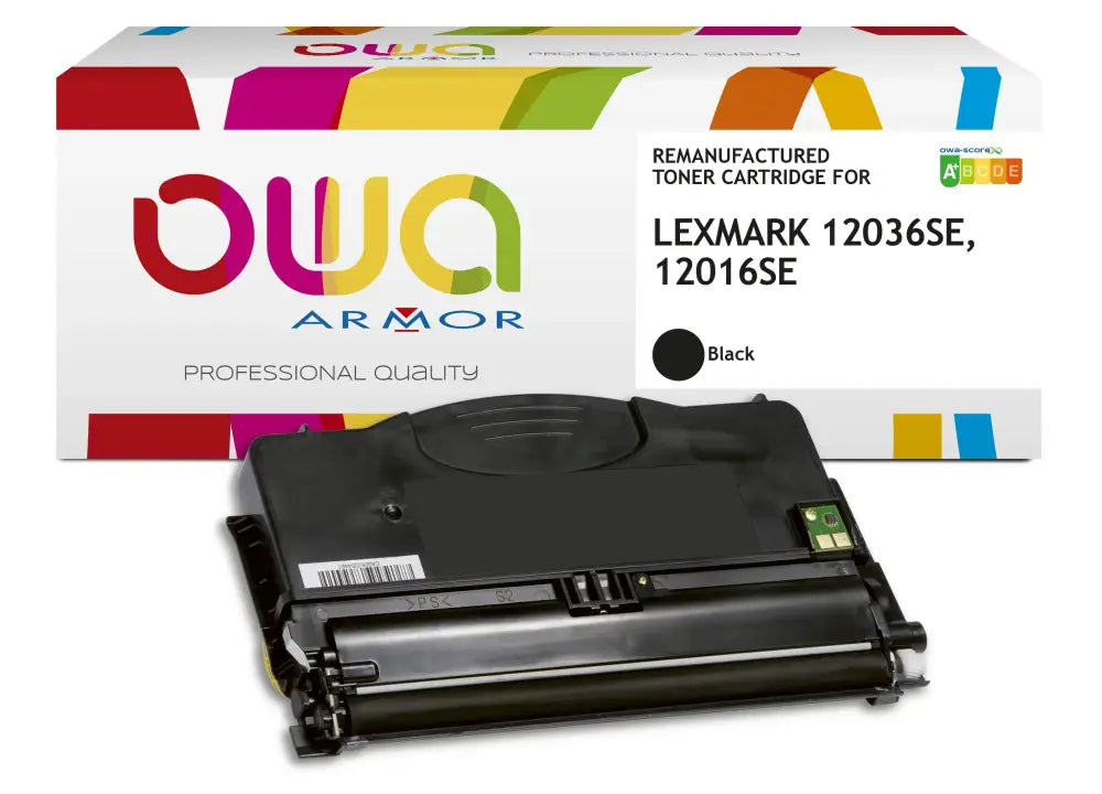 LEXMARK 12036SE 12016SE, Toner Noir remanufacturé - OWA
