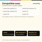 Imprimantes compatibles avec Lexmark 60 Cartouche Tricolore remanufacturé équivalent à 17G0060