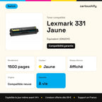 Lexmark 331 Toner Jaune compatible équivalent à 20N20Y0 · Switch : caractéristiques