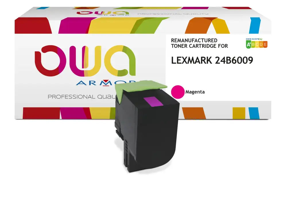 LEXMARK 24B6009 - Cartouche laser compatible - haute capacité - Magenta - Toner remanufacturé OWA