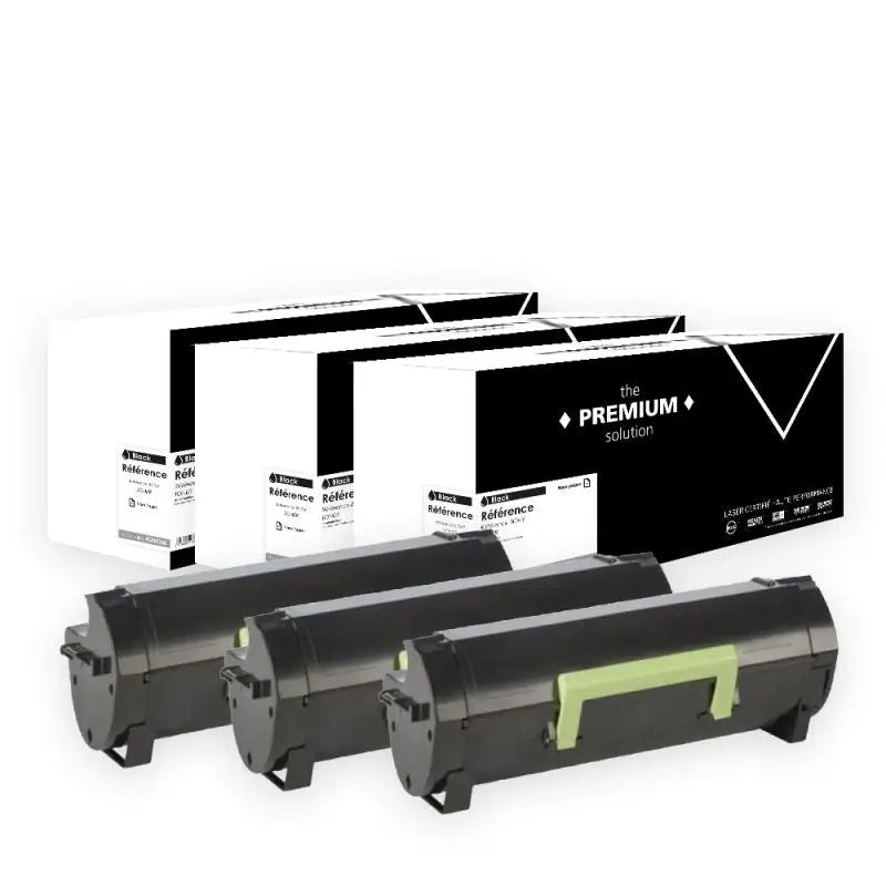 Lexmark 502H Toner Pack 3 Noir compatible équivalent à 50F0H 50F2H
