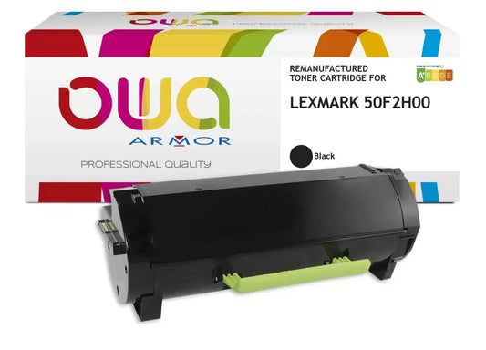 LEXMARK 50F2H00 - Cartouche laser compatible - extra haute capacité - Noir - Toner remanufacturé OWA