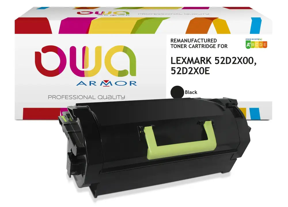 LEXMARK 52D2X00 52D2X0E - Cartouche laser compatible - haute capacité - Noir - Toner remanufacturé OWA