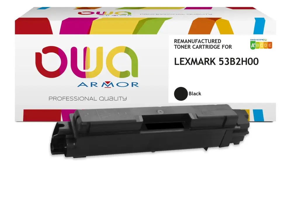 LEXMARK 53B2000 - Cartouche laser compatible - Noir - Toner remanufacturé OWA