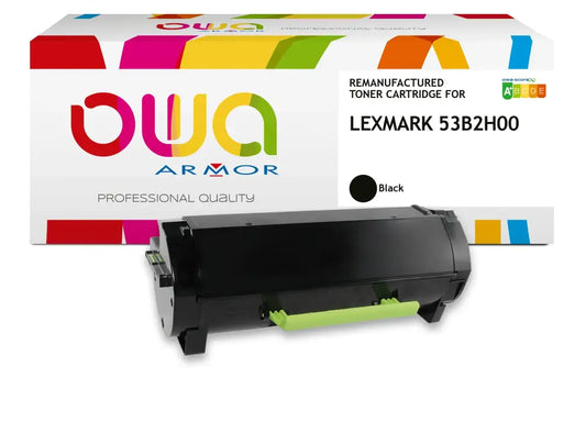 LEXMARK 53B2H00 - Cartouche laser compatible - haute capacité - Noir - Toner remanufacturé OWA