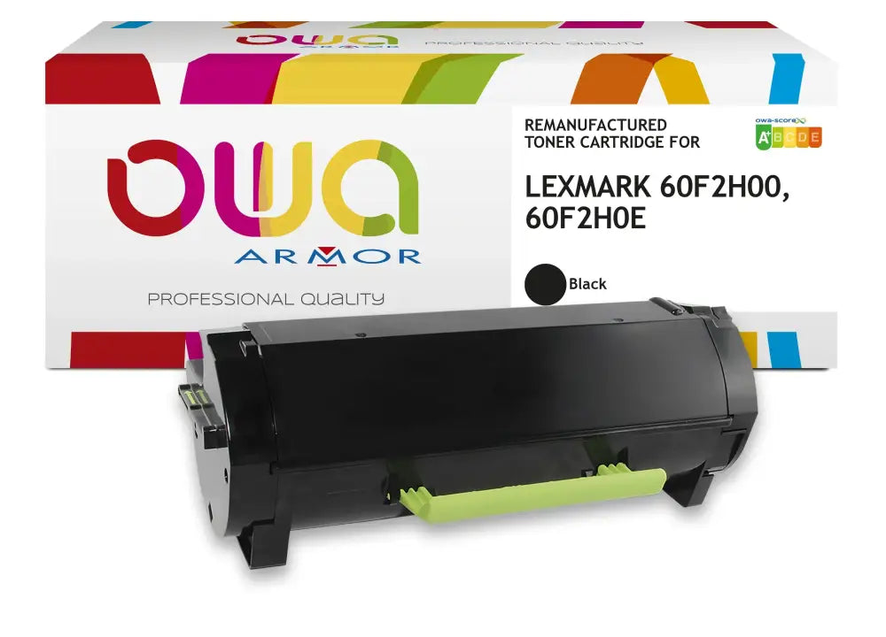 LEXMARK 60F2H00 60F2H0E - Cartouche laser compatible - haute capacité - Noir - Toner remanufacturé OWA