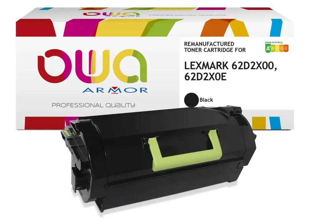 LEXMARK 62D2X00 62D2X0E - Cartouche laser compatible - haute capacité - Noir - Toner remanufacturé OWA
