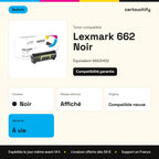 Lexmark 662 Toner Noir compatible équivalent à 66S2H00 · Switch : caractéristiques
