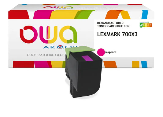 LEXMARK 70C0X30 - Cartouche laser compatible - haute capacité - Magenta - Toner remanufacturé OWA