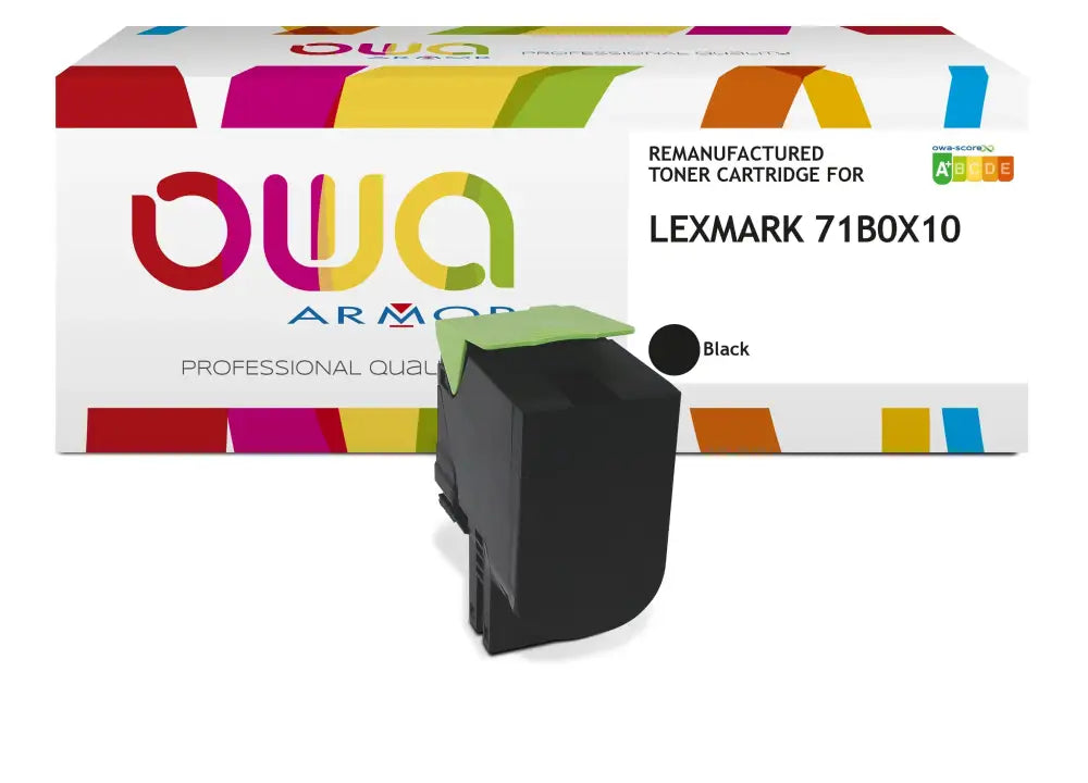 LEXMARK 71B0X10 - Cartouche laser compatible - haute capacité - Noir - Toner remanufacturé OWA