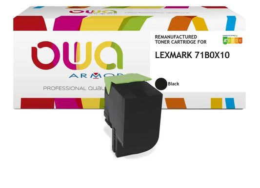 LEXMARK 71B0X10 - Cartouche laser compatible - haute capacité - Noir - Toner remanufacturé OWA