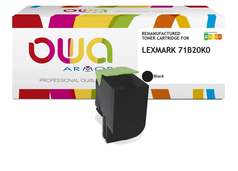 LEXMARK 71B20K0 - Cartouche laser compatible - Noir - Toner remanufacturé OWA