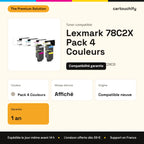 Lexmark 78C2X Pack 4 Couleurs The Premium Solution : garantie 1 an