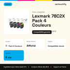 Lexmark 78C2X Pack 4 Couleurs Switch : garantie à vie