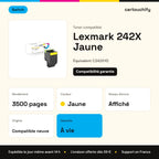 Lexmark 242X Toner Jaune compatible équivalent à C242XY0 · Switch : caractéristiques