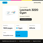 Lexmark 3220 Toner Cyan compatible équivalent à C3220C0 · Switch : caractéristiques