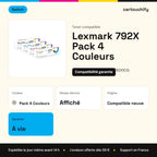 Lexmark 792X Toner Pack 4 Couleurs compatible équivalent à C792X1BG, C792X1CG, C792X1MG · Switch : caractéristiques