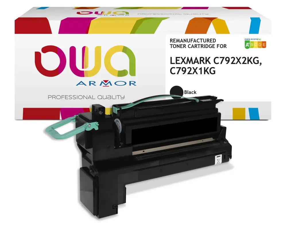 LEXMARK C792X1KG C792X2KG - Cartouche laser compatible - haute capacité - Noir - Toner remanufacturé OWA