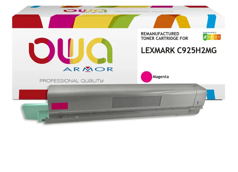 LEXMARK C925H2MG - Cartouche laser compatible - Magenta - Toner remanufacturé OWA