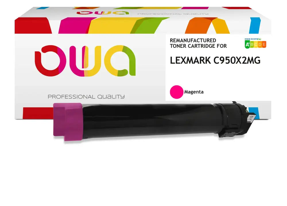 LEXMARK C950X2MG - Cartouche laser compatible - Magenta - Toner remanufacturé OWA