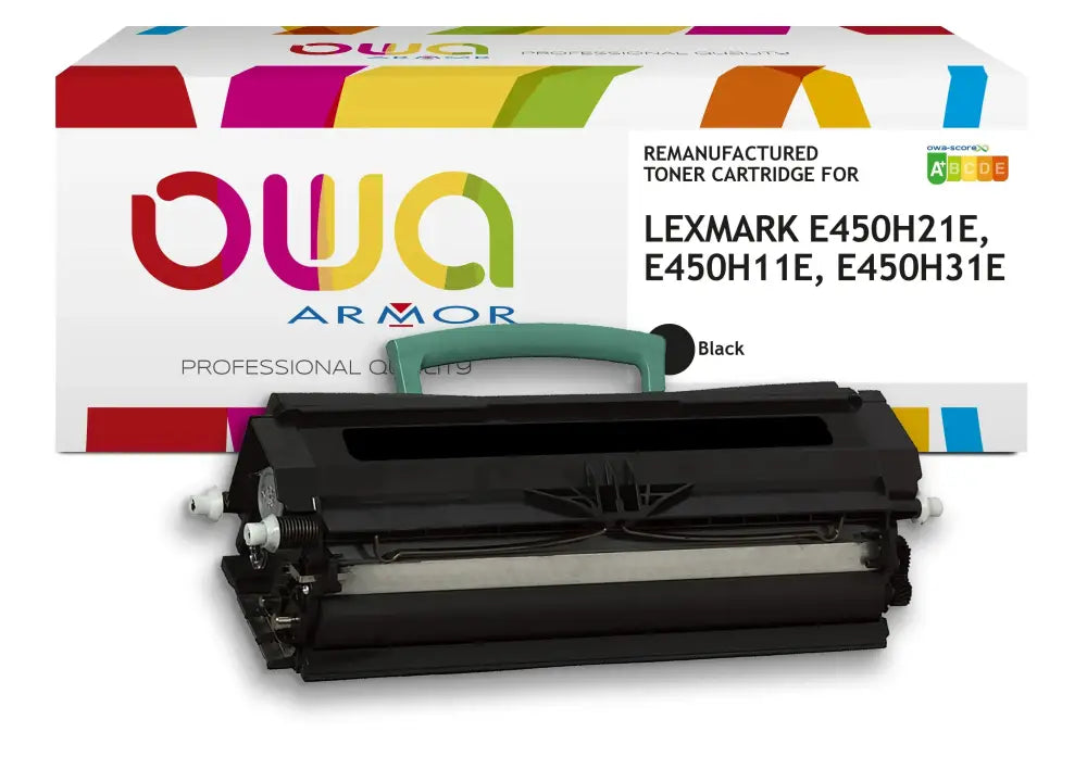 LEXMARK E450H21E E450H11E E450H31E - Cartouche laser compatible - haute capacité - Noir - Toner remanufacturé OWA