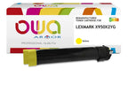 LEXMARK X950X2YG - Cartouche laser compatible - Jaune - Toner remanufacturé OWA
