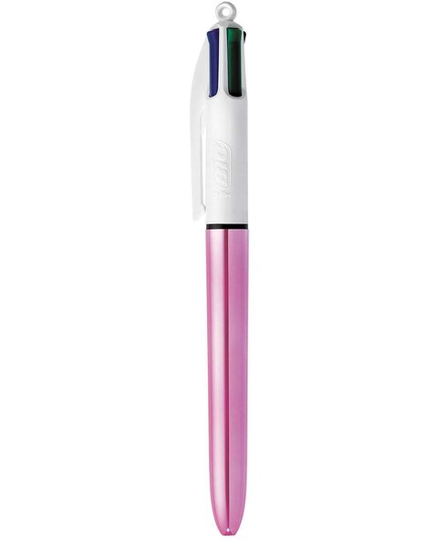 BIC Stylo à bille rétractable 4Colours, tracé: 0,32 mm - Cartouchify