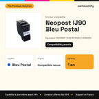 Neopost IJ90 Encreur Bleu Postal compatible équivalent à 7200263Y, EAN 4127024H, 4139522H : caractéristiques