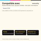 Imprimantes compatibles avec Neopost IS350 Encreur Noir compatible équivalent à 7210584H, 6240259U, EAN 4135557W
