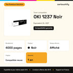 OKI 1237 Toner Noir compatible équivalent à OL-1237 : caractéristiques