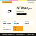 OKI 1238 Toner Cyan compatible : caractéristiques
