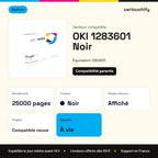 OKI 1283601 Tambour Noir compatible · Switch : caractéristiques