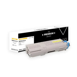 OKI C5800 Toner Jaune compatible équivalent à 43324421