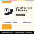 OKI C5600 Tambour Pack 4 Couleurs compatible équivalent à 43381708, 43381707, 43381706 : caractéristiques