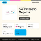 OKI 43459330 Toner Magenta compatible · Switch : caractéristiques