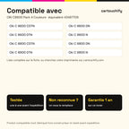 Imprimantes compatibles avec OKI C8600 Toner Pack 4 Couleurs compatible équivalent à 43487709, 43487710, 43487711