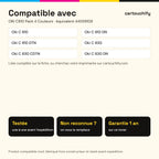 Imprimantes compatibles avec OKI C810 Toner Pack 4 Couleurs compatible équivalent à 44059108, 44059107, 44059106