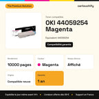 OKI 44059254 Toner Magenta compatible : caractéristiques