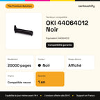 OKI 44064012 Tambour Noir compatible : caractéristiques