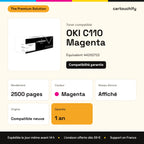 OKI C110 Toner Magenta compatible équivalent à 44250722 : caractéristiques