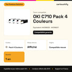 OKI C710 Toner Pack 4 Couleurs compatible équivalent à 44318608, 44318607, 44318606 : caractéristiques