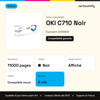 OKI C710 Toner Noir compatible équivalent à 44318608 · Switch : caractéristiques