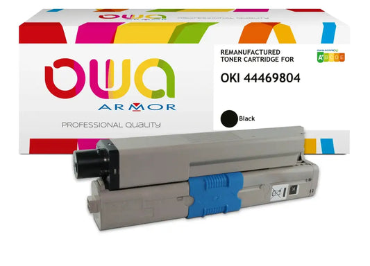 OKI 44469804 - Cartouche laser compatible - haute capacité - Noir - Toner remanufacturé OWA