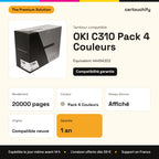 OKI C310 Tambour Pack 4 Couleurs compatible 20 000 pages équivalent à 44494202 : caractéristiques