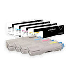 OKI C822 Toner Pack 4 Couleurs compatible équivalent à 44844616 44844615 44844614