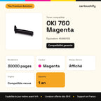 OKI 760 Toner Magenta compatible équivalent à 45395702 : caractéristiques